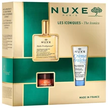 NUXE IKONIKUS SZETT (Huile Prodigieuse + Réve de Miel Ajakbalzsam + Créme Fraiche 3az1-ben)