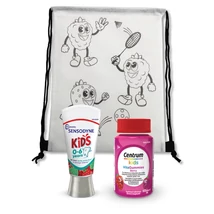 Gym Bag+Sensodyne+Centrum Kids gumivitamin 0-6 év 60 db