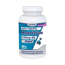 JutaVit Magnézium 250mg + B6 +D3 nyújtott kioldódással 50x