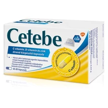 Cetebe C-vitamin, D-vitamin és cink étrend-kiegészítő kapszula 60x