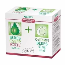 Béres Csepp Forte belsől.old.cseppek+C-vitamin (4x30ml+120x)