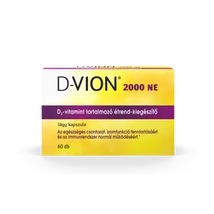 D-Vion 2000 NE D3-vitamint tartalmazó étrend-kiegészítő lágy kapszula 60x