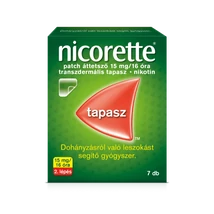 Nicorette® patch áttetsző 15 mg/16 óra transzdermális tapasz 7x