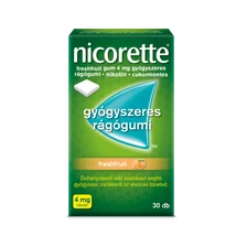 Nicorette® Freshfruit gum 4 mg gyógyszeres rágógumi 30x
