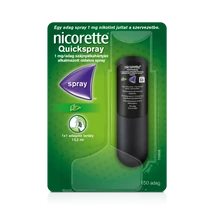 Nicorette® Quickspray 1 mg/adag szájnyálkahártyán alkalmazott oldatos spray 1x