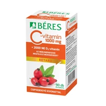 Béres C-vitamin 1000mg RETARD +csipkebogyó kivonat +2000NE D3-vitamin 90x