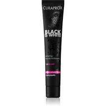 Curaprox Black Is White fehérítő hatású fogkrém aktív szénnel 90 ml