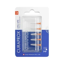 Curaprox CPS 14 Ortho narancssárga, kúpos fogköztisztító kefe utántöltő ( 4db)