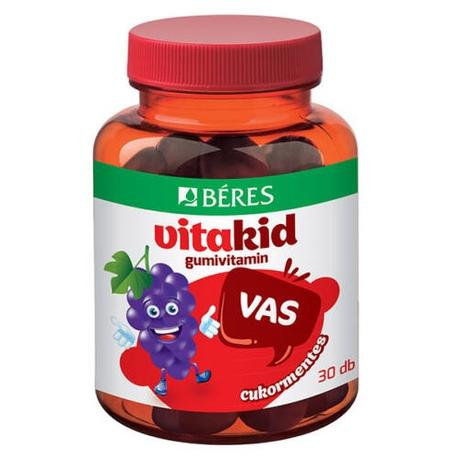 BÉRES VITAKID VAS GUMIVITAMIN (30X)