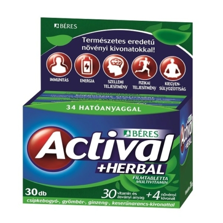Béres Actival + Herbal Filmtabletta 30x