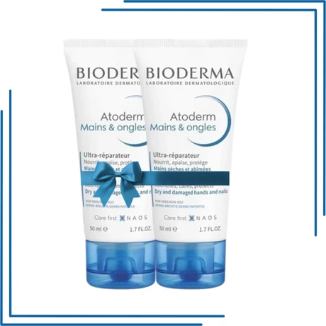 BIODERMA ATODERM KÉZKRÉM DUOPACK csomag 2x50ml kéz- és körömápoló krém