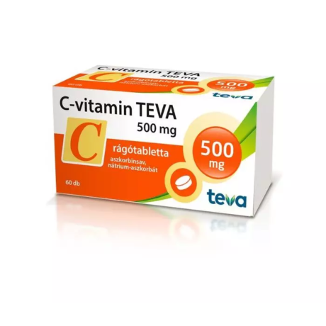 C-vitamin TEVA 500 mg rágótabletta 60x