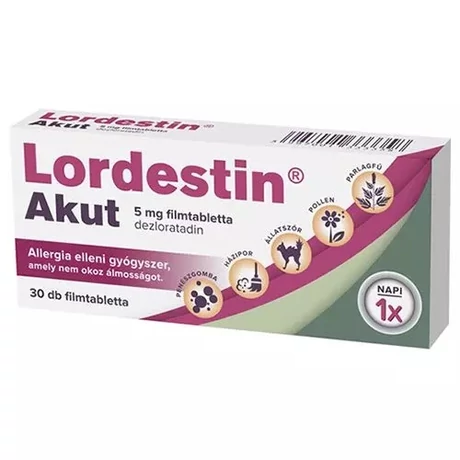 Lordestin Akut 5 mg filmtabletta 30x