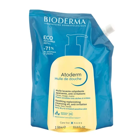 BIODERMA Atoderm olajtusfürdő utántöltő öko 1L