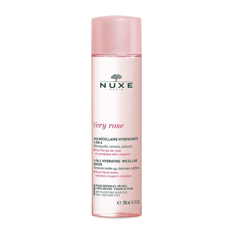 Nuxe VERY ROSE 3 AZ 1-BEN HIDRATÁLÓ MICELLÁS VÍZ SZÁRAZ BŐRRE 200ML
