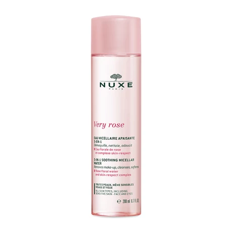 Nuxe VERY ROSE 3 AZ 1-BEN HIDRATÁLÓ MICELLÁS VÍZ NORMÁL BŐRRE 200ML
