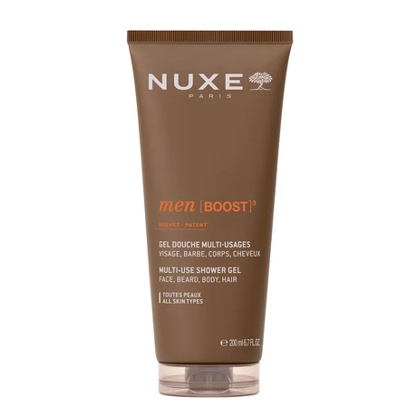 NUXE MEN [BOOST]³ TÖBBFUNKCIÓS TUSFÜRDŐ ARCRA, SZAKÁLLRA, TESTRE ÉS HAJRA 200 ML