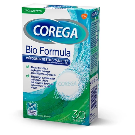 Corega Bio Formula műfogsortisztító tabletta 30x