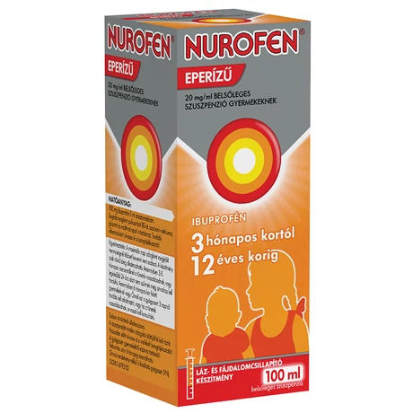 Nurofen eperízű 20mg/ml belsőleges szuszpenzió gyermekeknek 100ml