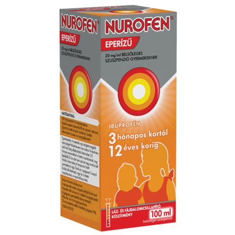 Nurofen eperízű 20mg/ml belsőleges szuszpenzió gyermekeknek 100ml