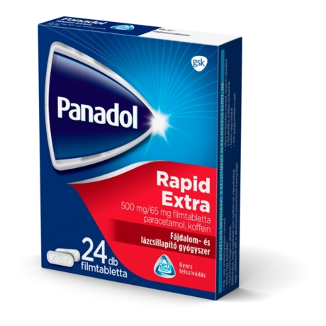 Panadol Rapid Extra 500 mg/65 mg filmtabletta 24x
