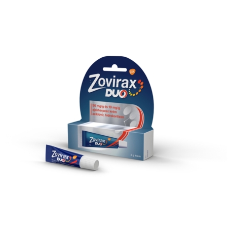 Zovirax Duo 50 mg/g és 10 mg/g ajakherpesz krém 2g