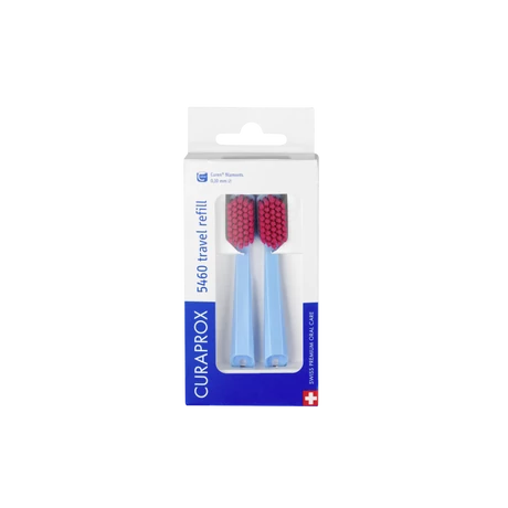CURAPROX CS5460 UTAZÓ SZETT FOGKEFE PÓTFEJ (2 DB)