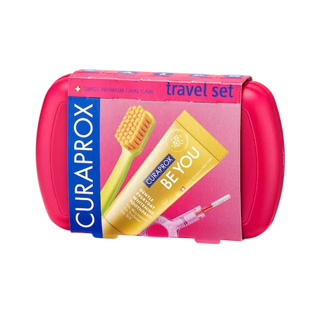 Curaprox Travel Set - Utazó szett Piros