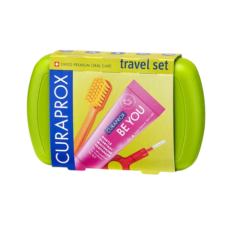Curaprox Travel Set -  Utazó szett Zöld