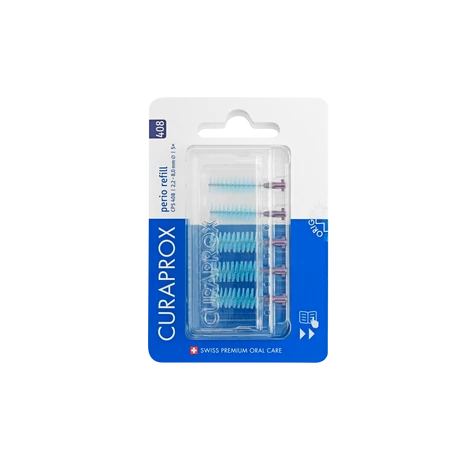 CURAPROX CPS 408 PERIO SÖTÉTLILA FOGKÖZTISZTÍTÓ KEFE 4  DB