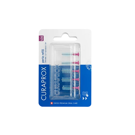 CURAPROX CPS 406 PERIO VILÁGOSLILA FOGKÖZTISZTÍTÓ KEFE 4 DB