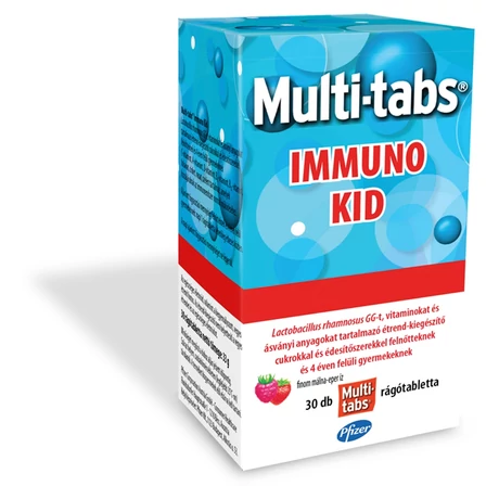Multi-tabs® Immuno Kid multivitamin felnőtteknek és gyermekeknek 30x