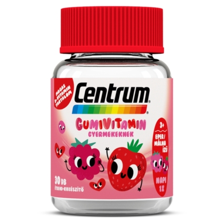 Centrum® Gumivitamin gyermekeknek eper/málna ízben 30x