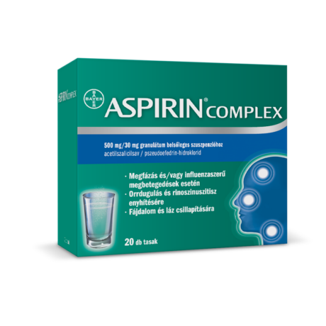 Aspirin Complex 500 mg/30 mg granulátum belsőleges szuszpenzióhoz 20x