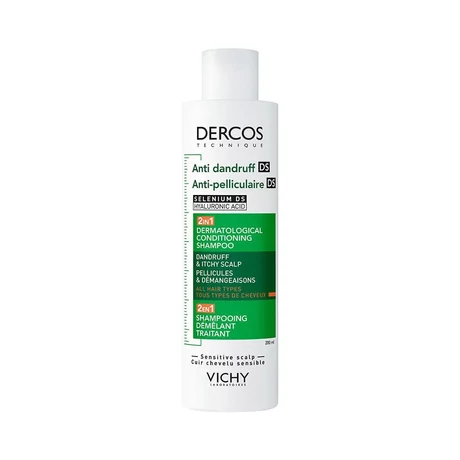 VICHY Dercos 2in1 sampon és balzsam korpásodás ellen 200ml