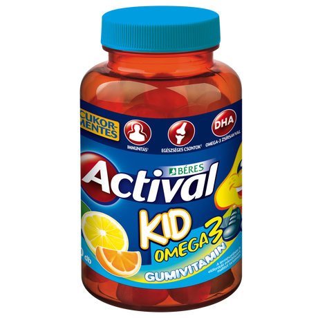 Béres Actival Kid Omega3 Gumivitamin gumitabletta 30x