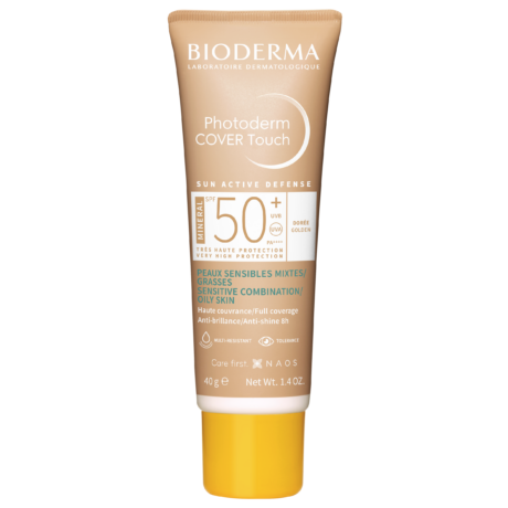 BIODERMA Photoderm COVER Touch MINERAL SPF50+ golden (arany) 40g