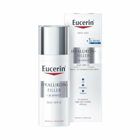 Eucerin Hyaluron-Filler ráncfeltöltő nappali arckrém normál, vegyes bőrre SPF15 50ml