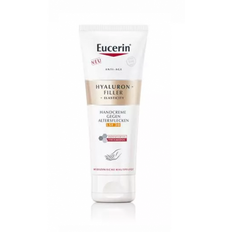 Eucerin Hyaluron-Filler + Elasticity Pigmentfolt Halványító És Bőrfiatalító Kézkrém FF30 75ml