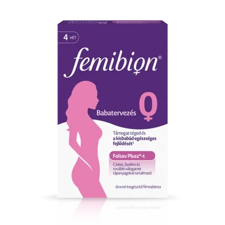 Femibion 0 Babatervezés étrend-kiegészítő tabletta 28x