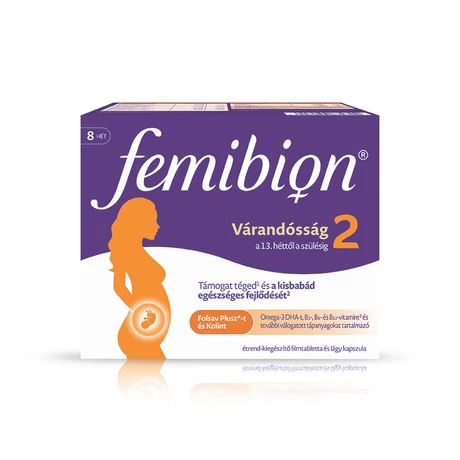 Femibion 2 Várandósság étrend-kiegészítő 8 heti adag 56 db kapszula + 56 db tabletta