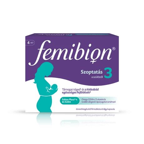 Femibion 3 Szoptatás étrend-kiegészítő 28 db kapszula + 28 db tabletta