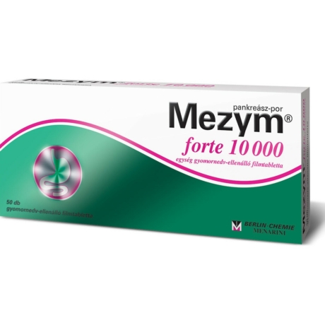 MEZYM FORTE® 10000 gyomornedv-ellenálló filmtabletta 50x