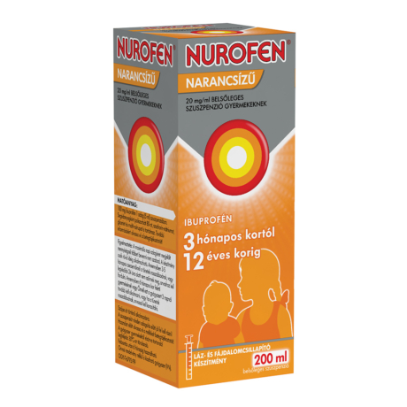 Nurofen narancsízű 20 mg/ml belsőleges szuszpenzió gyermekeknek 200ml