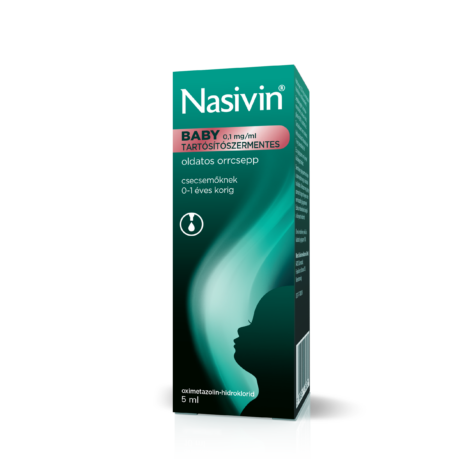 Nasivin Baby 0,1 mg/ml tartósítószermentes oldatos orrcsepp 5ml