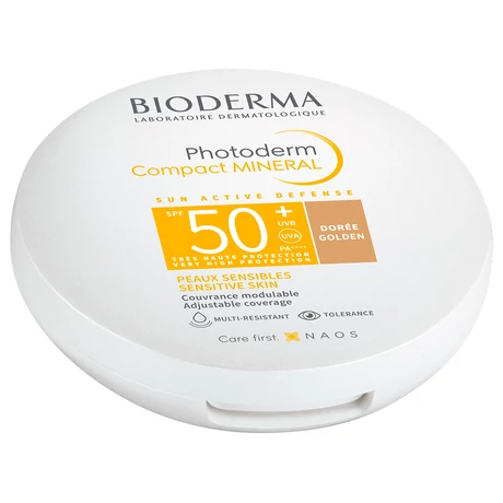 BIODERMA Photoderm Compact MINERAL púder SPF50+ 10g golden (arany)