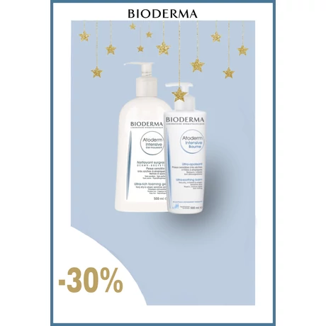 BIODERMA Atoderm Intensive gél moussant 500ml + BIODERMA Atoderm Intensive nyugtató balzsam 500ml