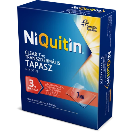 NIQUITIN CLEAR 7 MG TRANSZD.TAP. 7X