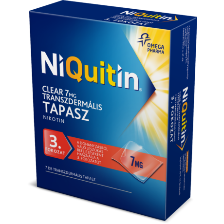 NiQuitin Clear transzdermális tapasz 7mg 7x
