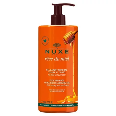 NUXE Reve de Miel ultra-gazdag arc- és testlemosó gél 750 ml